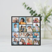 Carte Créez votre propre collection de photos de 15 voeu (Debout devant)