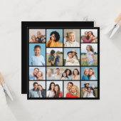 Carte Créez votre propre collection de photos de 15 voeu (Devant/Arrière en situation)