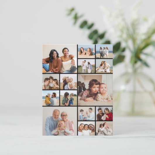 Carte Créez votre propre collection de photos de 15 voeu (Debout devant)