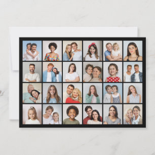 Carte Créez votre propre collection de photos de 24 voeu