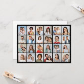 Carte Créez votre propre collection de photos de 24 voeu (Devant/Arrière en situation)