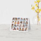 Carte Créez votre propre collection de photos de 24 voeu (Fleur jaune)