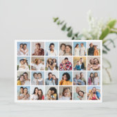 Carte Créez votre propre collection de photos de 24 voeu (Debout devant)