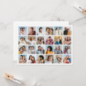 Carte Créez votre propre collection de photos de 24 voeu (Devant/Arrière en situation)