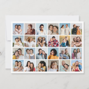 Carte Créez votre propre collection de photos de 24 voeu