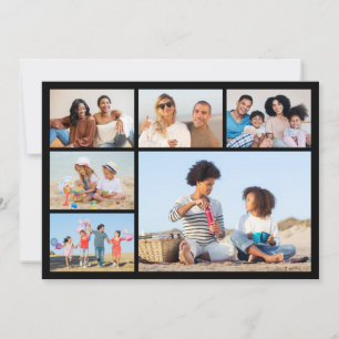Carte Créez votre propre collection de photos de 6 voeux