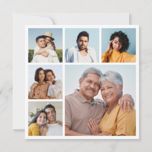 Carte Créez votre propre collection de photos de 6 voeux