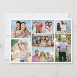 Carte Créez votre propre collection de photos de 8 voeux