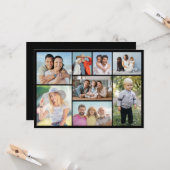 Carte Créez votre propre collection de photos de 8 voeux (Devant/Arrière en situation)