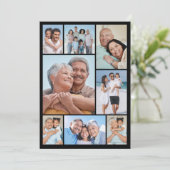 Carte Créez votre propre collection de photos de 8 voeux (Debout devant)