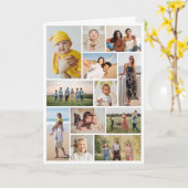 Carte Créez votre propre collection photo 12 (Fleur jaune)