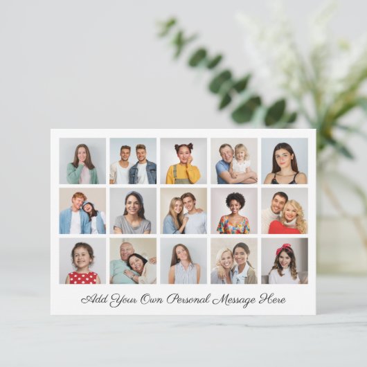 Carte Créez votre propre collection photo 15 Ajouter vot (Debout devant)