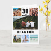 Carte Créez votre propre collection photo Anniversaire (Fleur jaune)