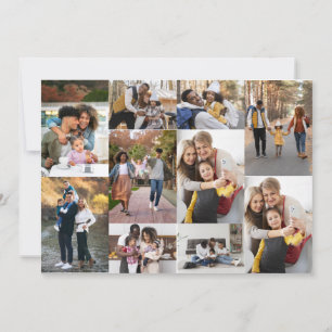 Carte Créez votre propre collection photo de 10 personne