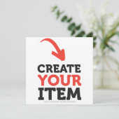 Carte CRÉEZ-VOTRE-PROPRE conception de téléchargement pe (Debout devant)