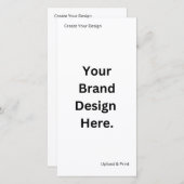 Carte Créez votre propre conception et impression (Devant / Derrière)