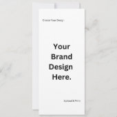 Carte Créez votre propre conception et impression (Dos)