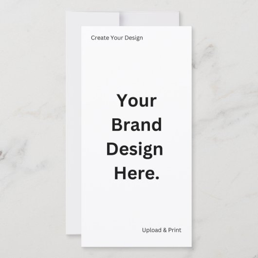 Carte Créez Votre Propre Conception et Imprimez (Devant)