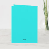 Carte Créez votre propre cyan (Dos)