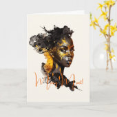 Carte Créez votre propre déesse d'or (Fleur jaune)