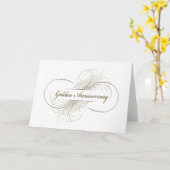Carte Créez Votre Propre Design pour Jubilé de Mariage e (Fleur jaune)