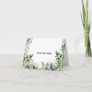 Carte Créez Votre Propre Dessin Botanique