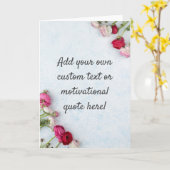 Carte Créez votre propre devis personnalisé - Floral (Fleur jaune)