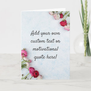 Carte Créez votre propre devis personnalisé - Floral