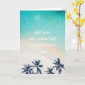 Carte Créez votre propre devis personnalisé - Plage (Fleur jaune)