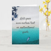 Carte Créez votre propre devis personnalisé - Plage (Fleur jaune)