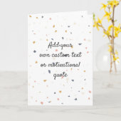 Carte Créez votre propre devis personnalisé - Speckles (Fleur jaune)