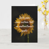 Carte Créez votre propre devis personnalisé - Tournesol (Fleur jaune)
