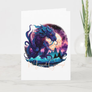Carte Créez votre propre dragon d'eau Kraken mythique