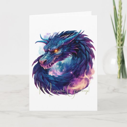 Carte Créez Votre Propre Dragon Mystique Violet (Devant)