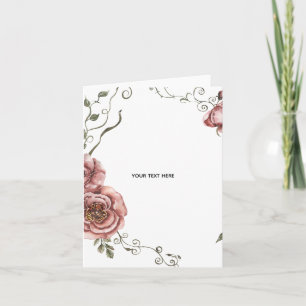 Carte Créez votre propre floral