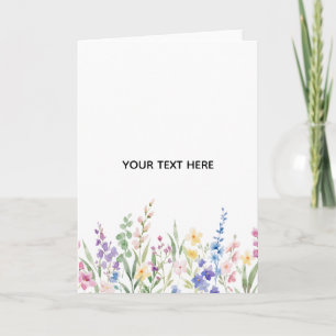 Carte Créez Votre Propre Floral 