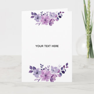 Carte Créez Votre Propre Floral