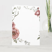 Carte Créez votre propre floral (Dos)