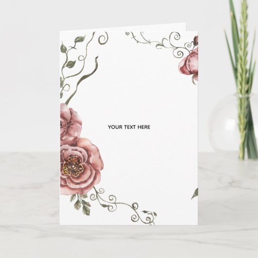 Carte Créez votre propre floral (Devant)
