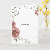 Carte Créez votre propre floral (Fleur jaune)
