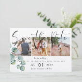 Carte Créez votre propre Mariage de verdure Eucalyptus p (Debout devant)