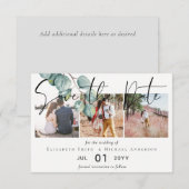 Carte Créez votre propre Mariage de verdure Eucalyptus p (Devant / Derrière)