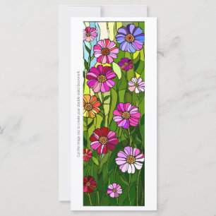 Carte Créez votre propre marque-page avec des fleurs sau