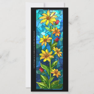 Carte Créez votre propre marque-page en fleurs de verre
