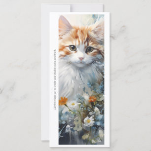 Carte Créez votre propre marque-page en forme de chaton