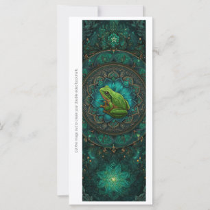 Carte Créez votre propre marque-page mandala de grenouil