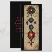 Carte Créez votre propre marque-page mandalas attrape-rê (Devant / Derrière)