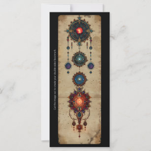 Carte Créez votre propre marque-page mandalas attrape-rê