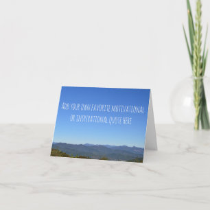 Carte Créez Votre Propre Message Horizon Montagneux Scén