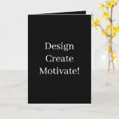 Carte Créez votre propre motivation (Fleur jaune)